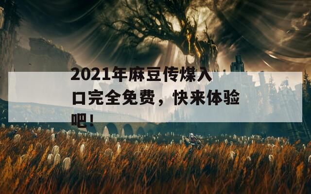 2021年麻豆传煤入口完全免费，快来体验吧！  第1张