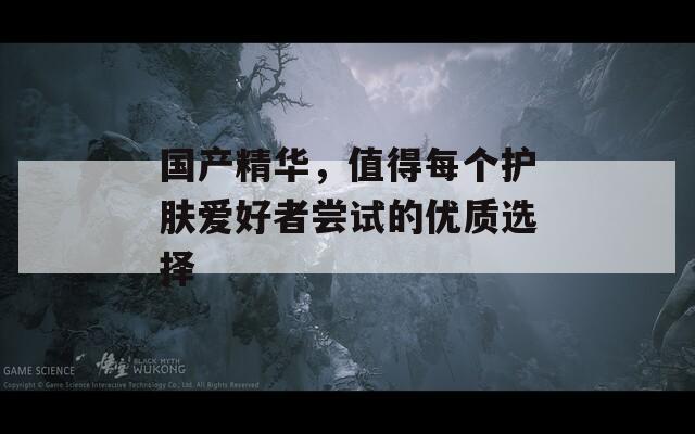 国产精华，值得每个护肤爱好者尝试的优质选择