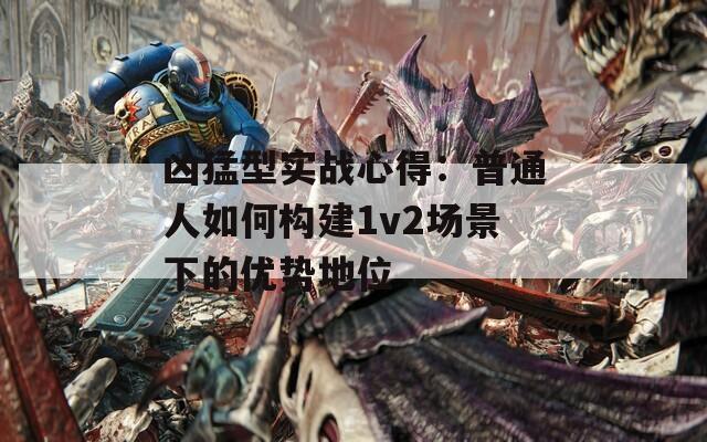 凶猛型实战心得：普通人如何构建1v2场景下的优势地位