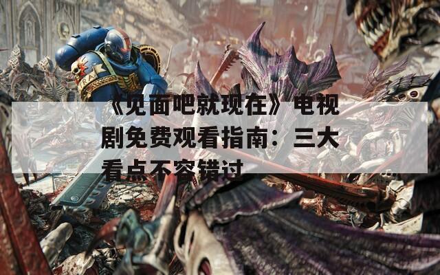 《见面吧就现在》电视剧免费观看指南：三大看点不容错过  第1张
